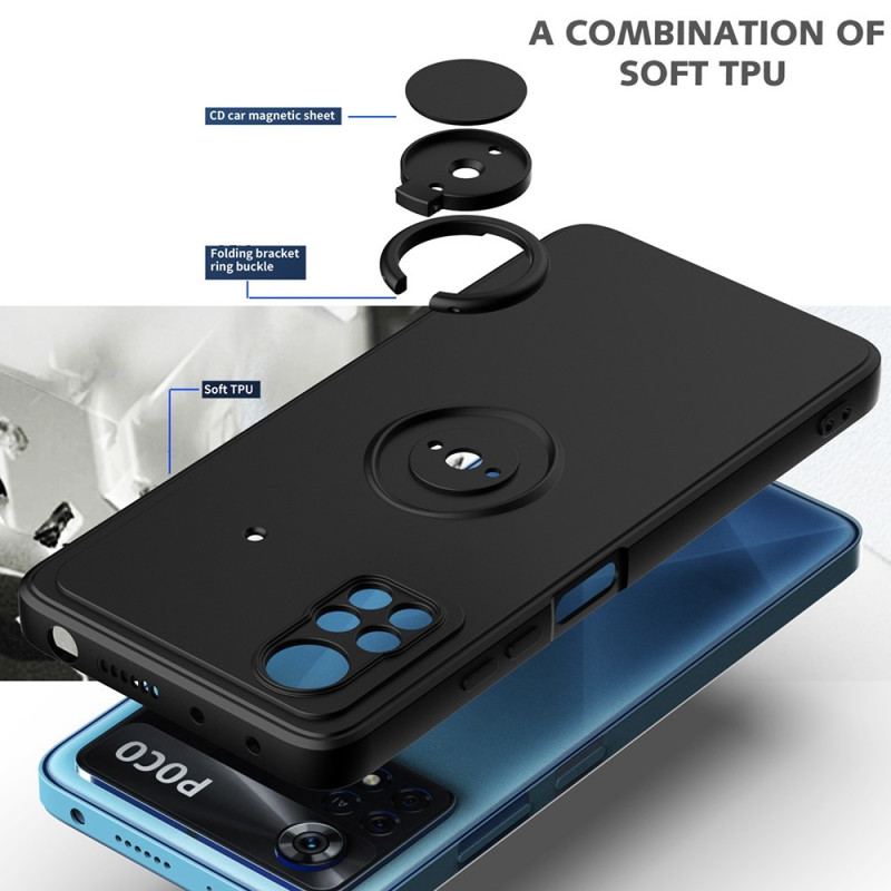 Capa Para Poco X4 Pro 5G Suporte De Anel Unido