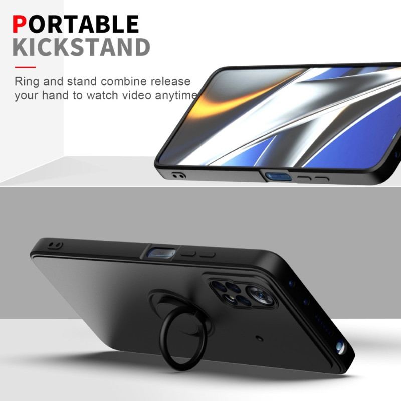 Capa Para Poco X4 Pro 5G Suporte De Anel Unido