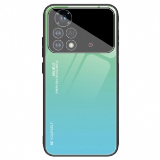 Capa Para Poco X4 Pro 5G Vidro Temperado Seja Você Mesmo