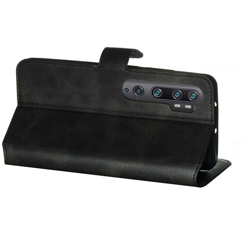 Capa De Couro Para Xiaomi Mi Note 10 / 10 Pro Flip Em Rabat Arrondit
