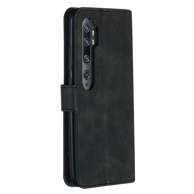 Capa De Couro Para Xiaomi Mi Note 10 / 10 Pro Flip Em Rabat Arrondit