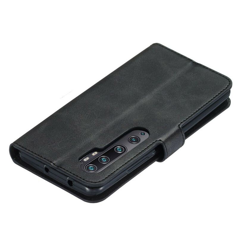 Capa De Couro Para Xiaomi Mi Note 10 / 10 Pro Flip Em Rabat Arrondit