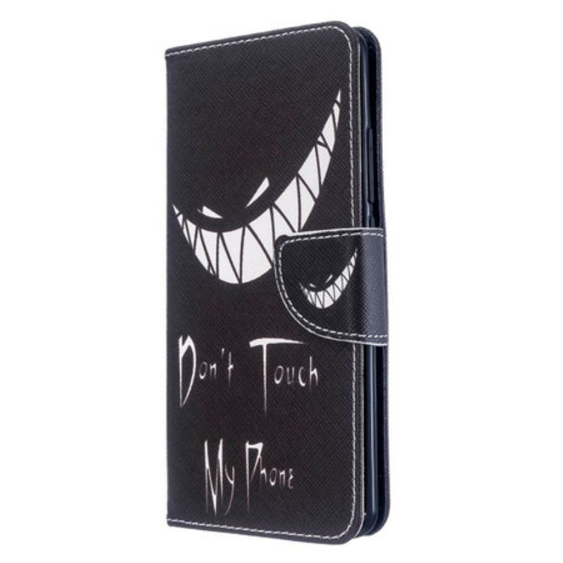 Capa Flip Para Xiaomi Mi Note 10 / 10 Pro Telefone Do Diabo
