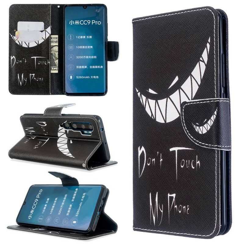 Capa Flip Para Xiaomi Mi Note 10 / 10 Pro Telefone Do Diabo