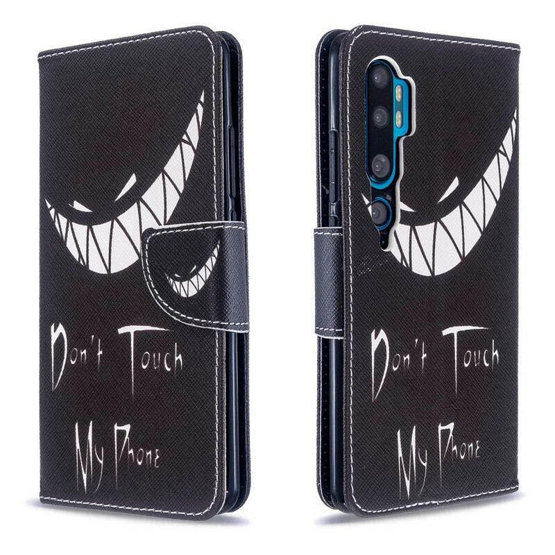 Capa Flip Para Xiaomi Mi Note 10 / 10 Pro Telefone Do Diabo