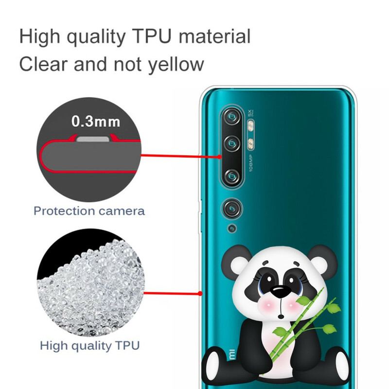 Capa Para Xiaomi Mi Note 10 / 10 Pro Panda Triste Sem Costura