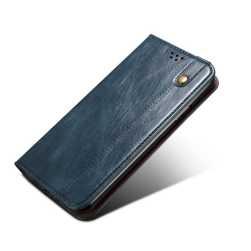 Capa De Celular Para Google Pixel 6 Flip Couro Sintético Encerado