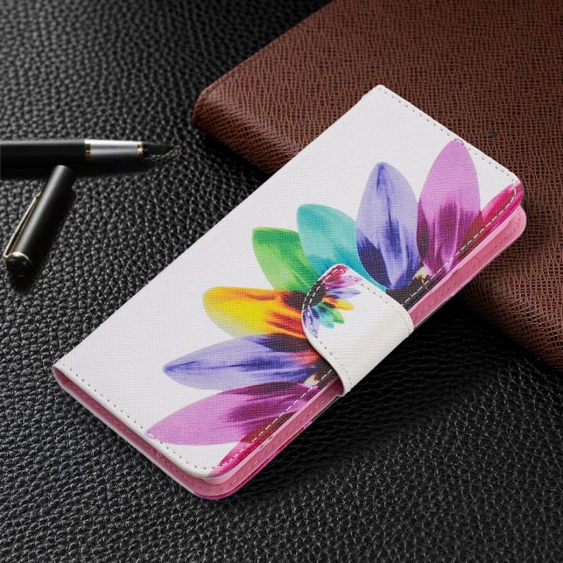 Capa De Celular Para Google Pixel 6 Flip Flor Aquarela