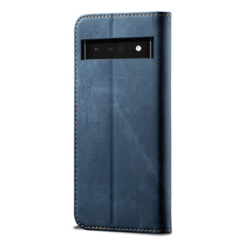 Capa De Celular Para Google Pixel 6 Flip Tecido Jeans