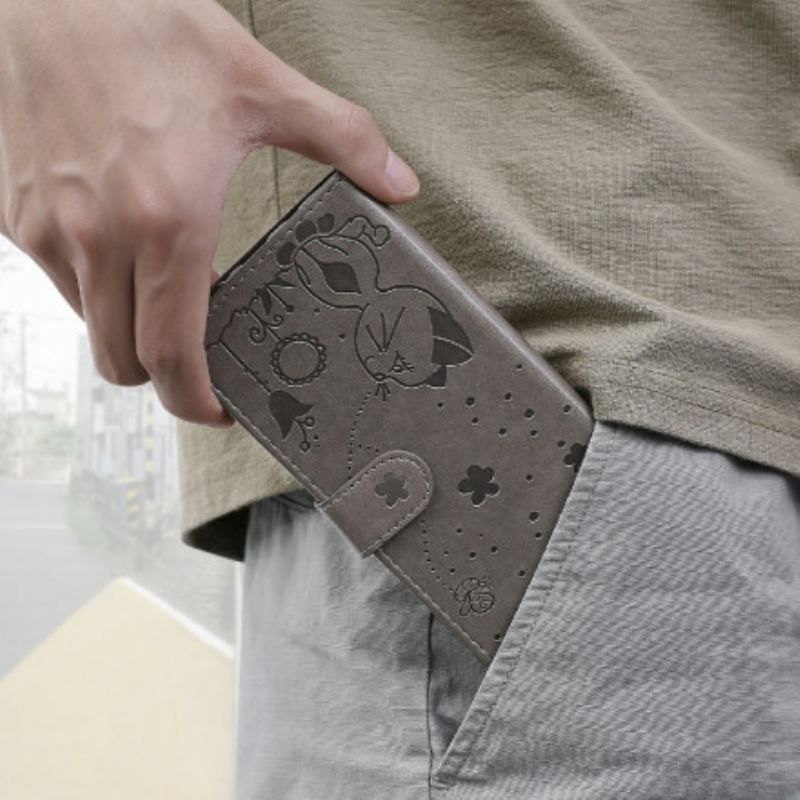 Capa Em Pele Para Google Pixel 6 De Cordão Gato E Abelha Com Cordão