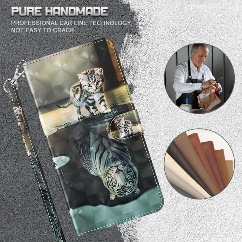 Capa Flip Para Google Pixel 6 Ernesto E A Reflexão