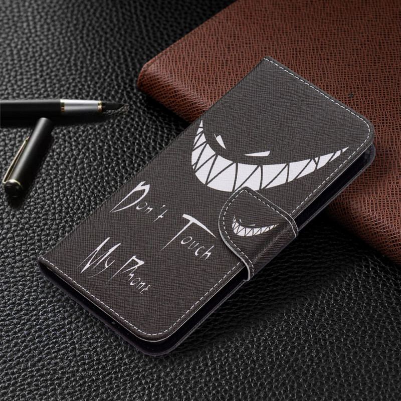 Capa Flip Para Google Pixel 6 Telefone Do Diabo