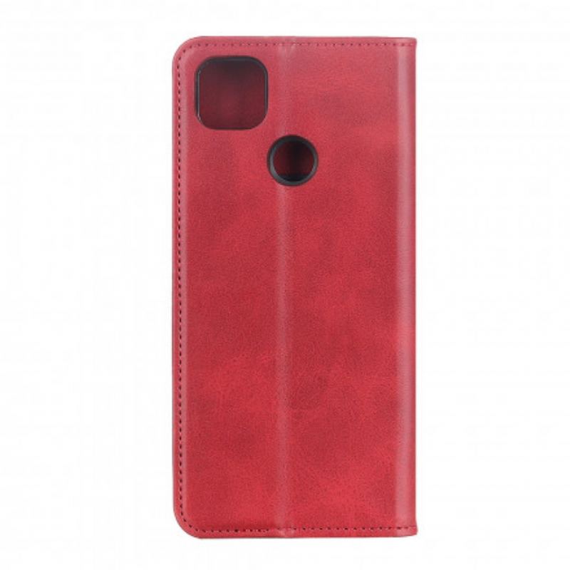 Capa De Celular Para Oppo A15 Flip Couro Rachado