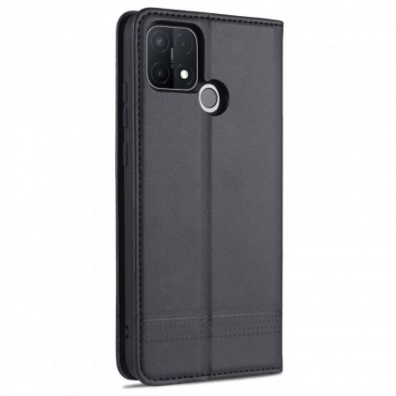Capa De Celular Para Oppo A15 Flip Estilo De Couro Azns