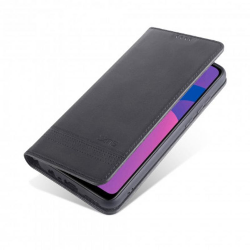 Capa De Celular Para Oppo A15 Flip Estilo De Couro Azns
