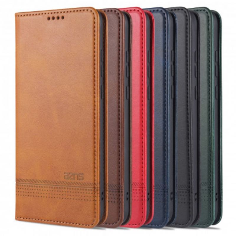 Capa De Celular Para Oppo A15 Flip Estilo De Couro Azns