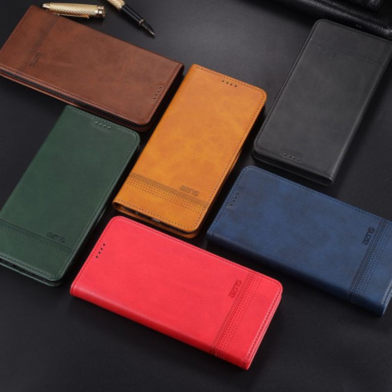 Capa De Celular Para Oppo A15 Flip Estilo De Couro Azns