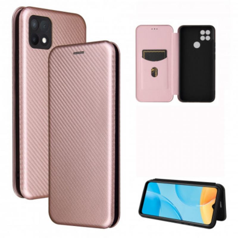 Capa De Celular Para Oppo A15 Flip Silicone De Carbono Colorido