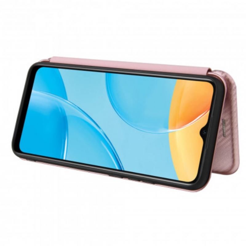 Capa De Celular Para Oppo A15 Flip Silicone De Carbono Colorido