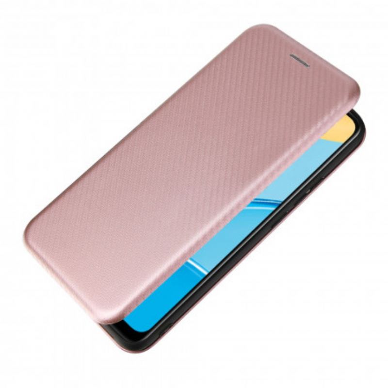 Capa De Celular Para Oppo A15 Flip Silicone De Carbono Colorido