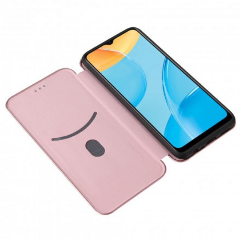 Capa De Celular Para Oppo A15 Flip Silicone De Carbono Colorido