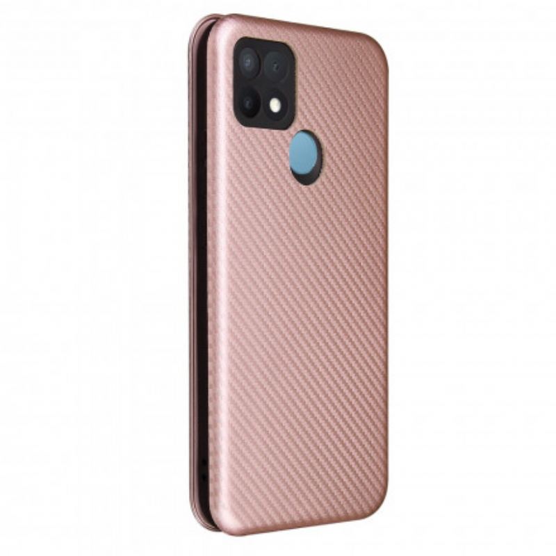 Capa De Celular Para Oppo A15 Flip Silicone De Carbono Colorido