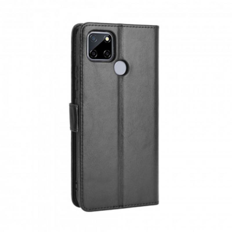 Capa Flip Para Oppo A15 Couro Falso Chamativo
