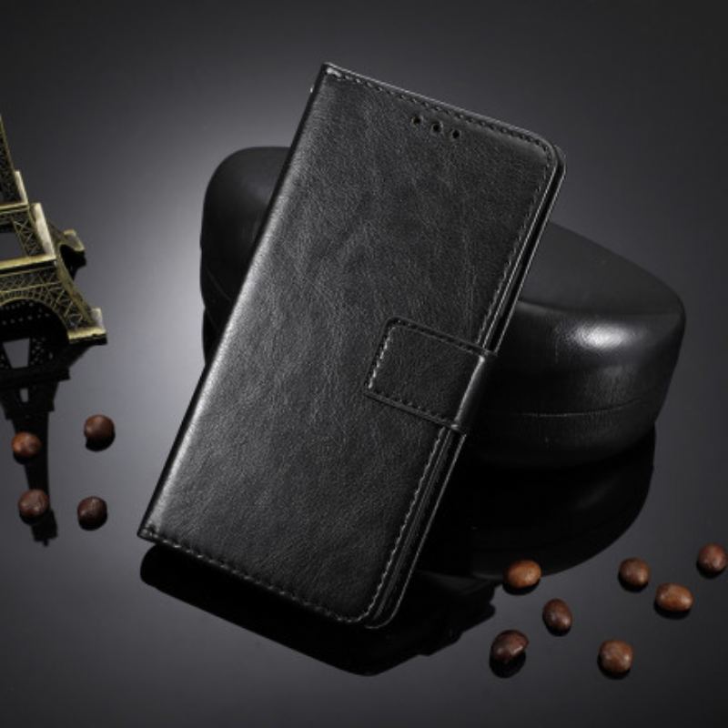 Capa Flip Para Oppo A15 Couro Falso Chamativo