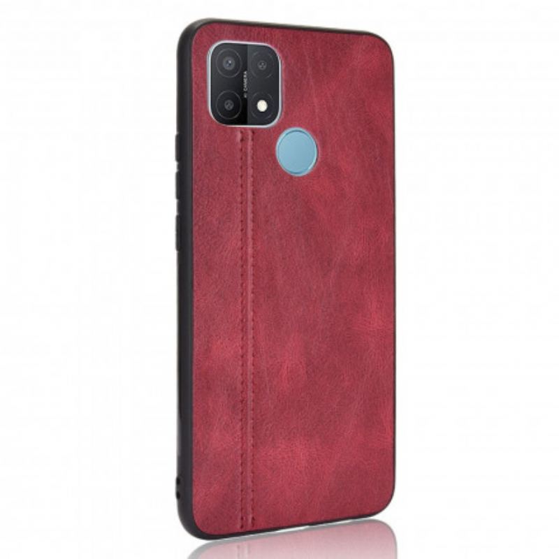 Capa Para Oppo A15 Efeito Couro Couture