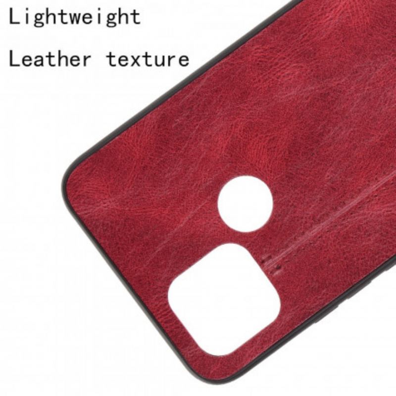 Capa Para Oppo A15 Efeito Couro Couture