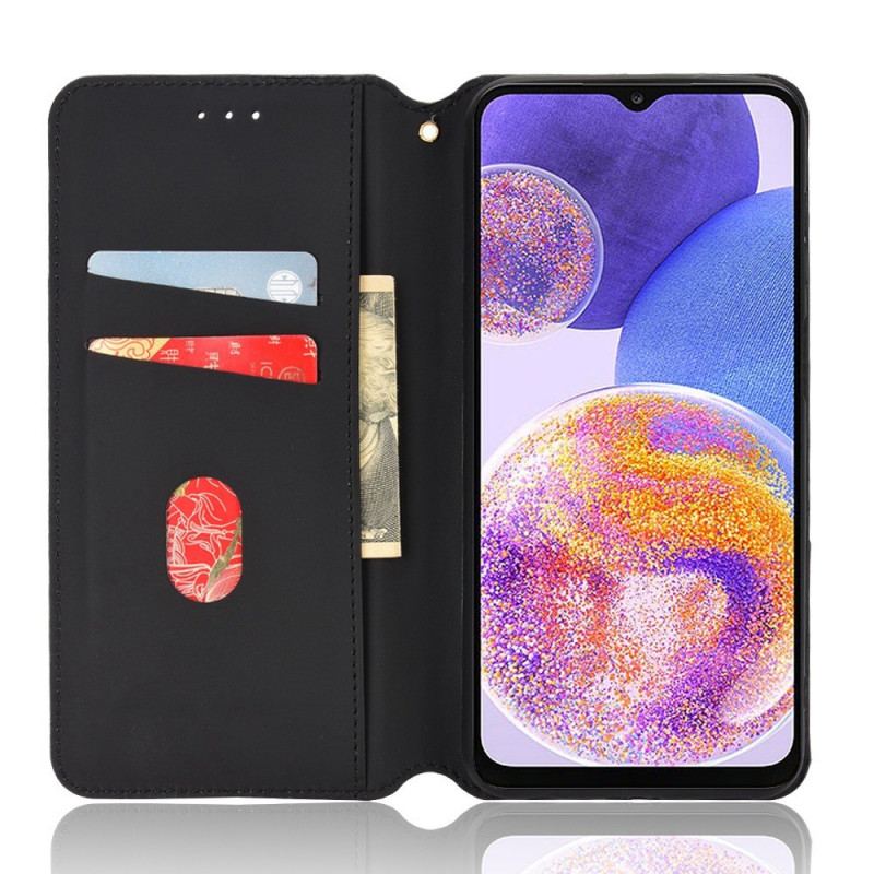 Capa De Celular Para Samsung Galaxy M23 5G Flip Efeito Couro Cubo 3d