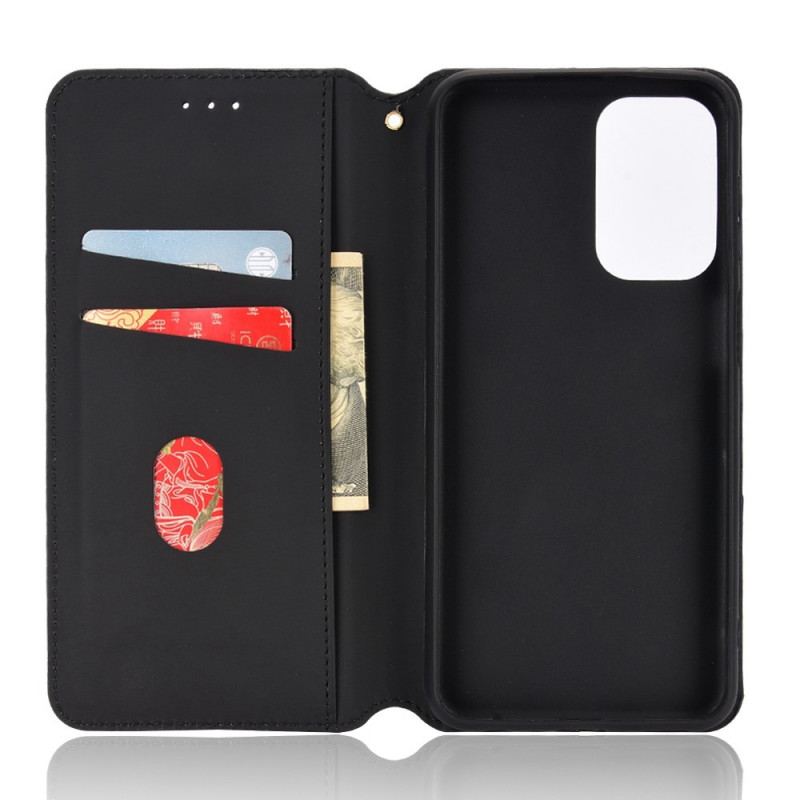 Capa De Celular Para Samsung Galaxy M23 5G Flip Efeito Couro Cubo 3d