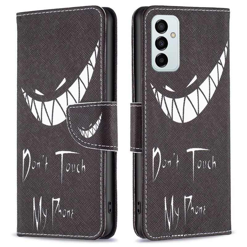 Capa De Couro Para Samsung Galaxy M23 5G Telefone Do Mal