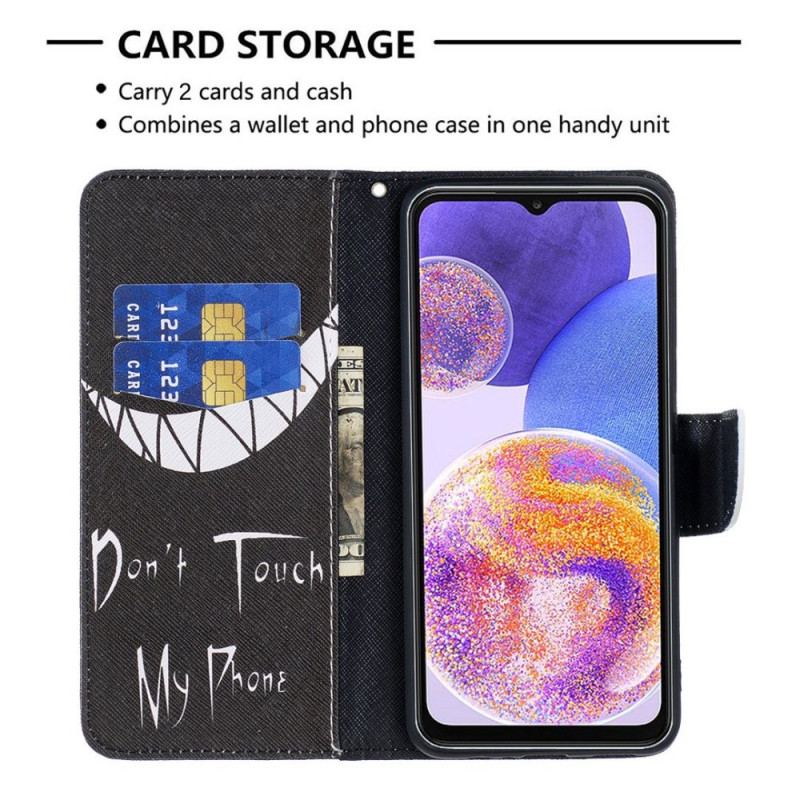 Capa De Couro Para Samsung Galaxy M23 5G Telefone Do Mal