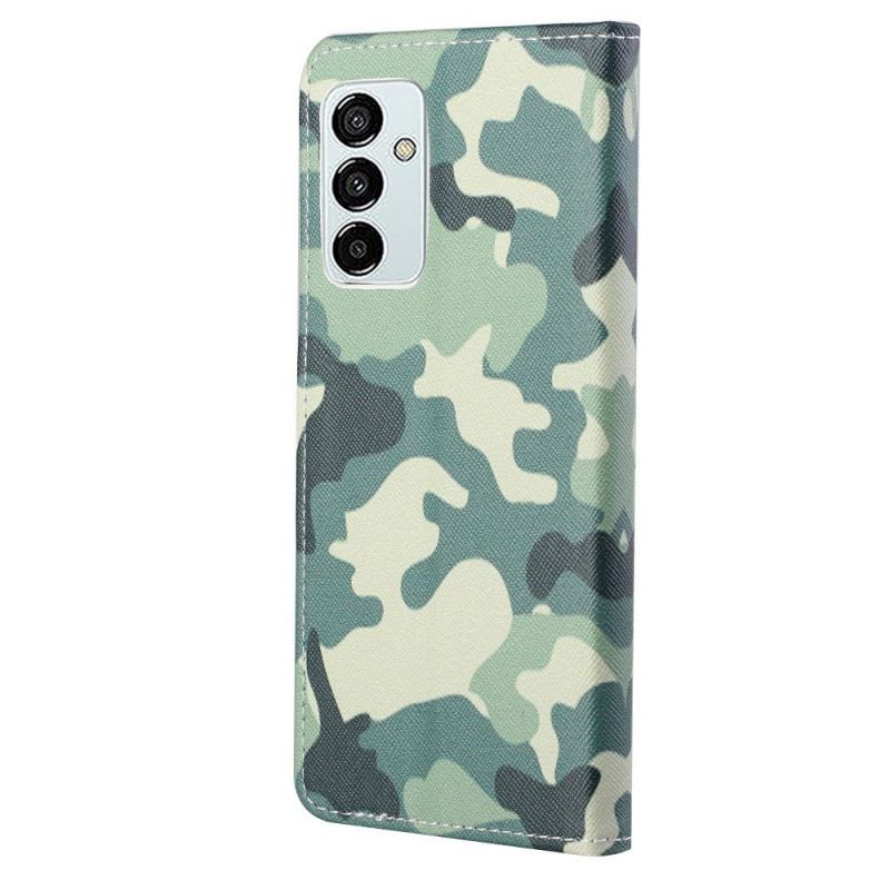 Capa Em Pele Para Samsung Galaxy M23 5G Camuflar