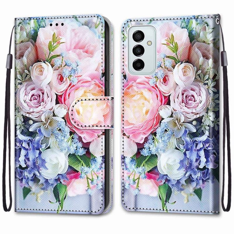 Capa Flip Para Samsung Galaxy M23 5G Maravilha Floral