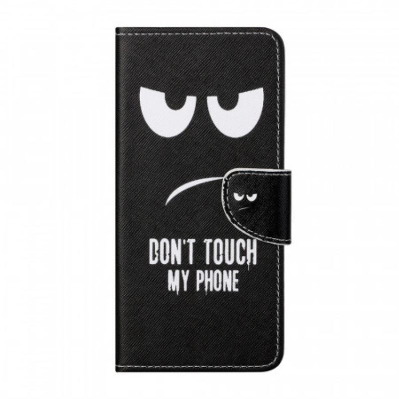 Capa Flip Para Samsung Galaxy M23 5G Não Toque No Meu Telefone