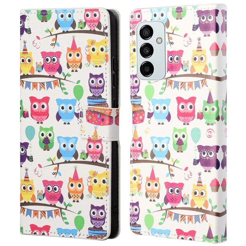 Capa Flip Para Samsung Galaxy M23 5G Tribo Coruja