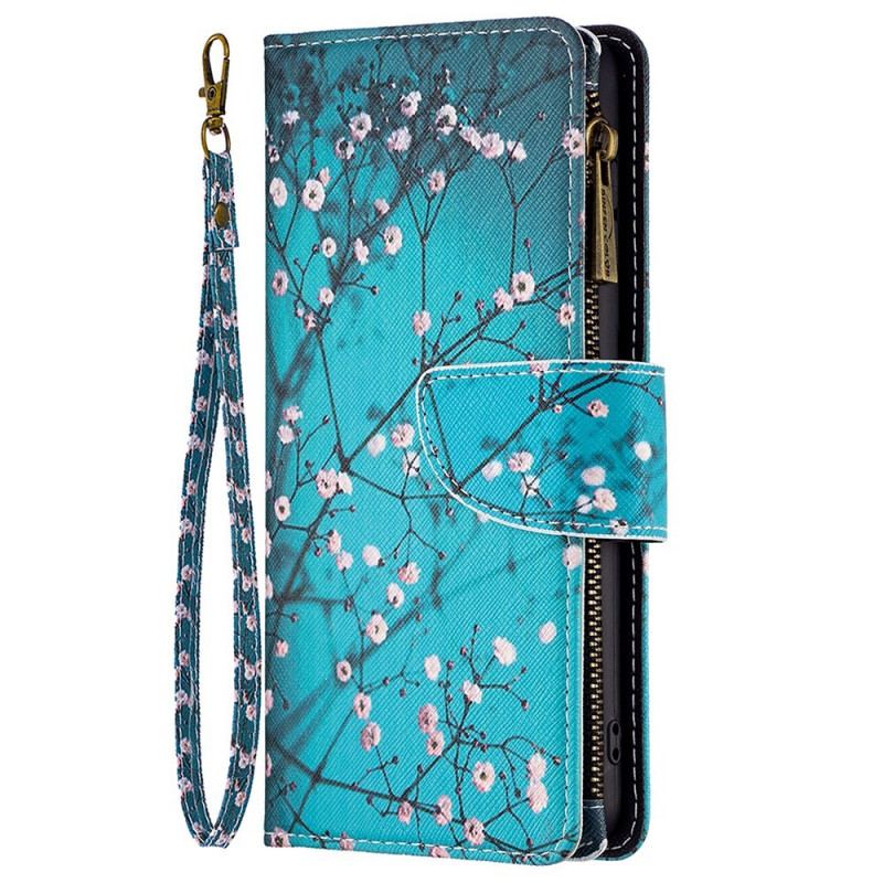 Capa Folio Para Samsung Galaxy M23 5G Bolsa De Árvore E Cordão