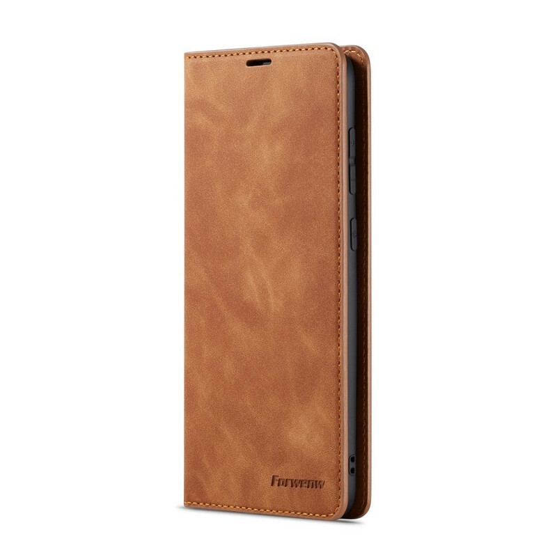 Capa De Celular Para Samsung Galaxy A70 Flip Forwenw Efeito Couro