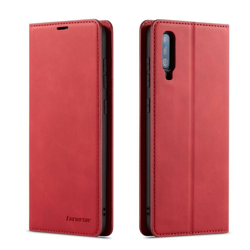 Capa De Celular Para Samsung Galaxy A70 Flip Forwenw Efeito Couro