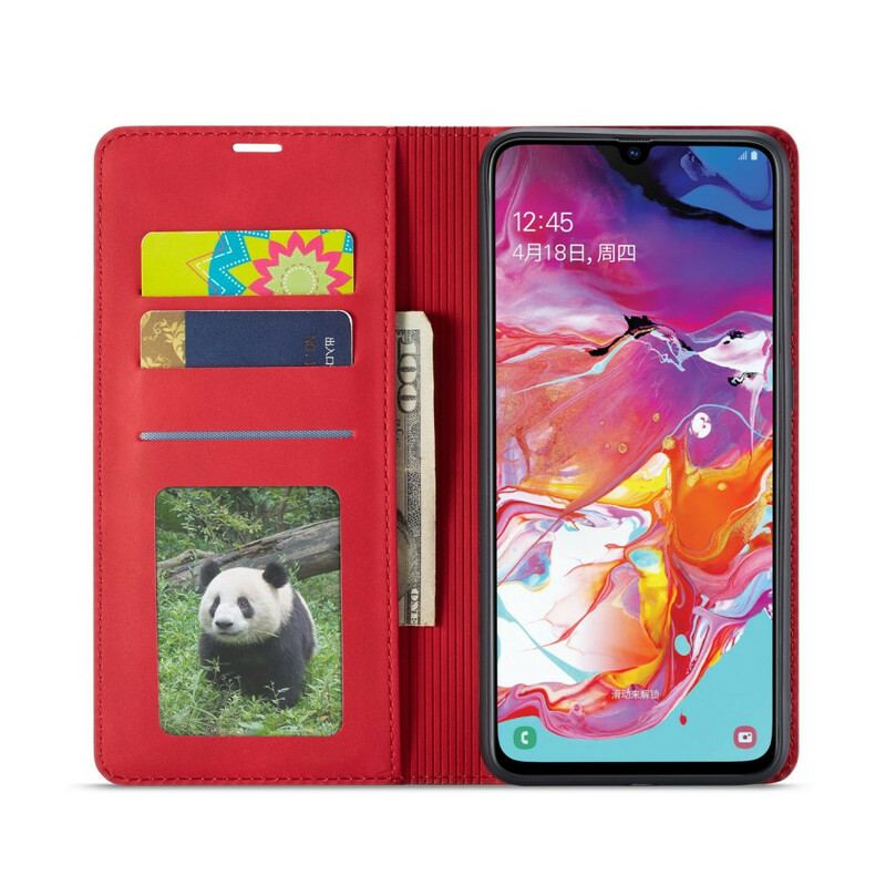 Capa De Celular Para Samsung Galaxy A70 Flip Forwenw Efeito Couro