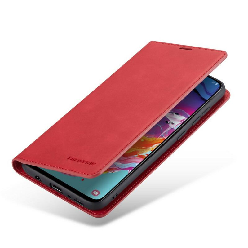 Capa De Celular Para Samsung Galaxy A70 Flip Forwenw Efeito Couro
