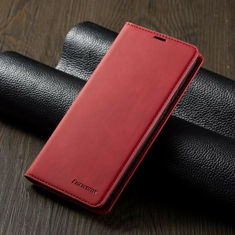 Capa De Celular Para Samsung Galaxy A70 Flip Forwenw Efeito Couro