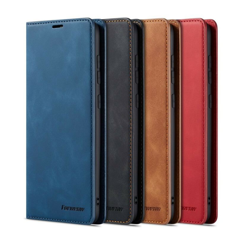 Capa De Celular Para Samsung Galaxy A70 Flip Forwenw Efeito Couro