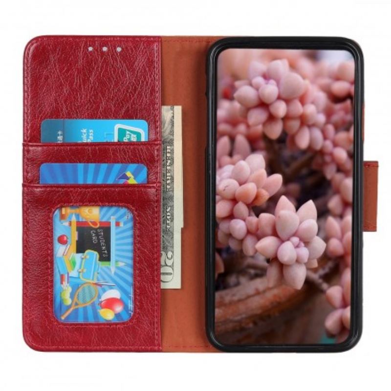 Capa De Couro Para Samsung Galaxy A70 Efeito Couro Brilhante
