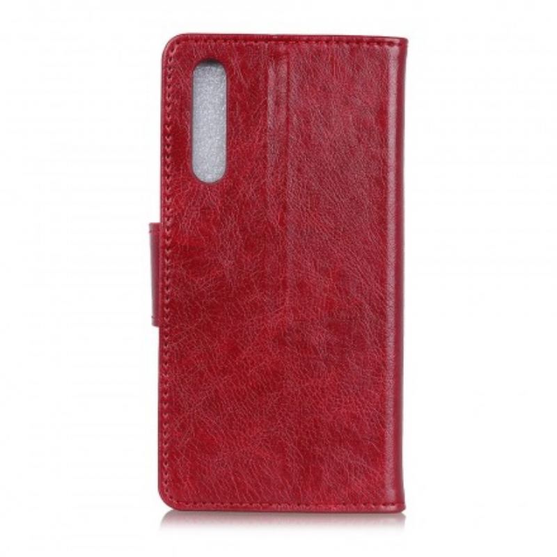 Capa De Couro Para Samsung Galaxy A70 Efeito Couro Brilhante