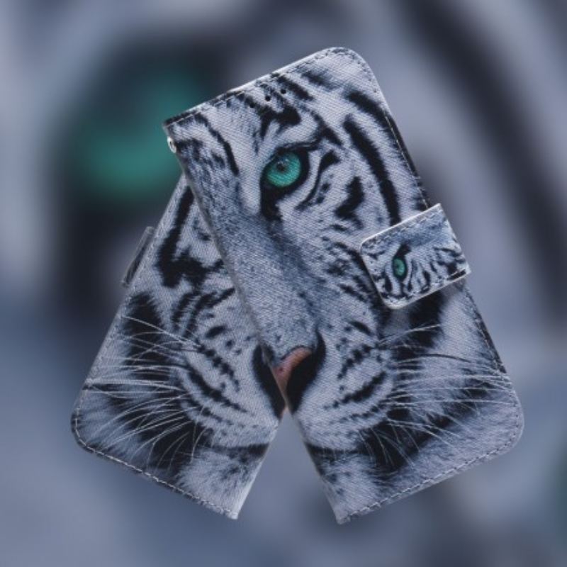 Capa Flip Para Samsung Galaxy A70 Cara De Tigre