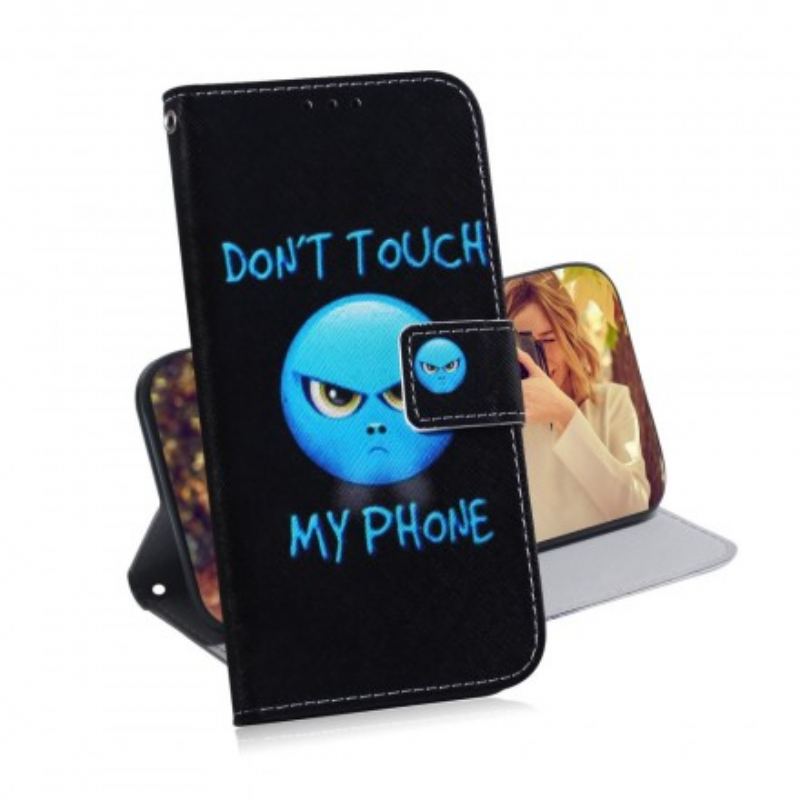 Capa Flip Para Samsung Galaxy A70 Emoji Telefone