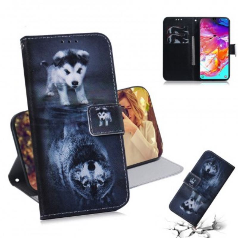 Capa Flip Para Samsung Galaxy A70 Ernesto O Lobo